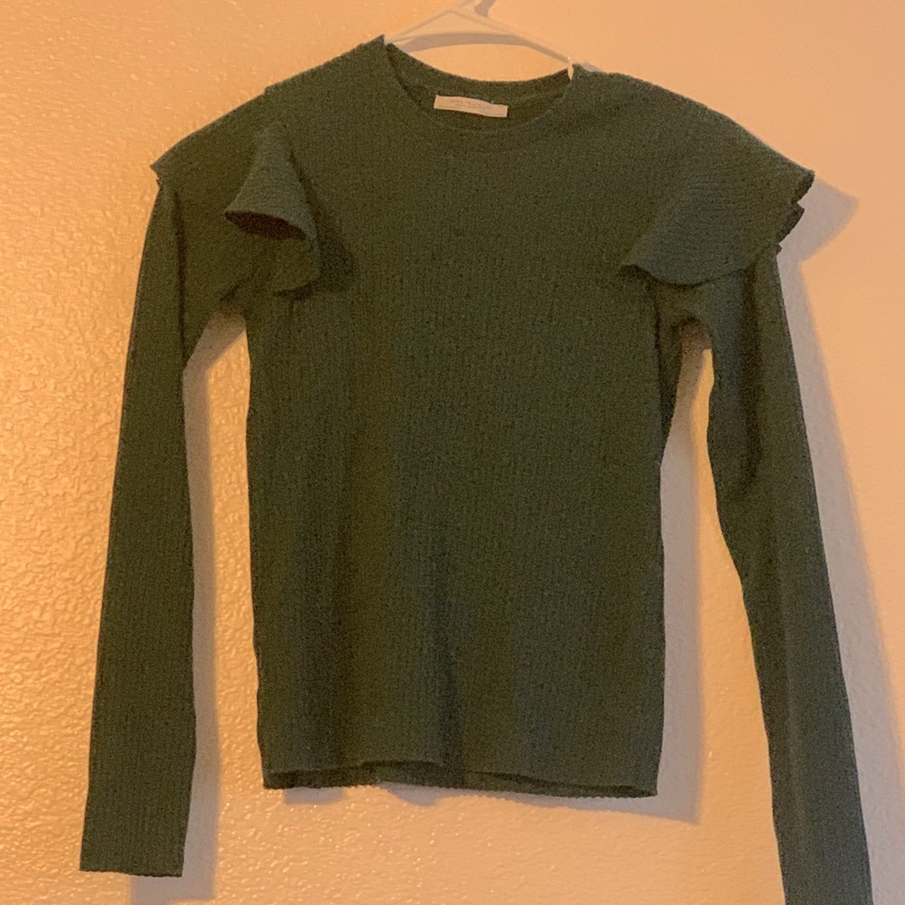 Women’s Zara Long Sleeve Accent Sleeve Top
